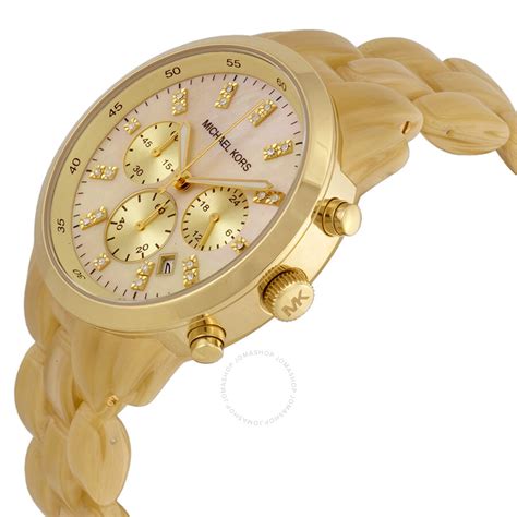 Michael Kors Jet Set Champane Mother of Peral Dial Ladies